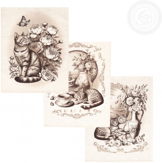 Набор полотенец из рогожки «Ностальгия»