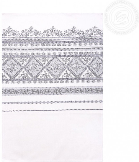 Полотенце кухонное из рогожки «Пионы»