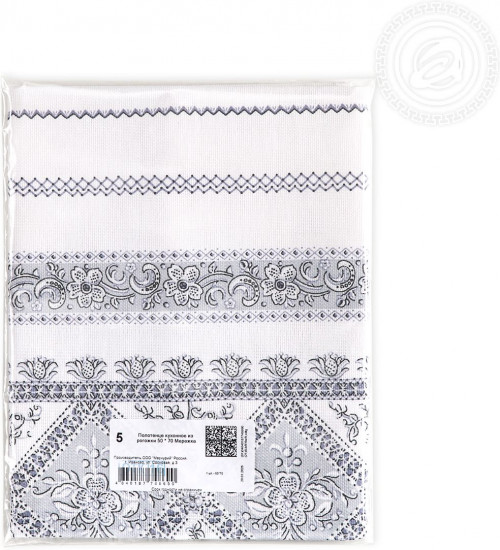 Полотенце кухонное из рогожки «Пионы»