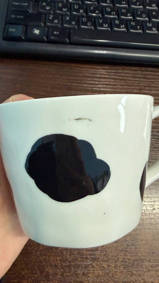 Кружка с фигуркой внутри «Корова»