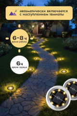 набор садовых светильников на солнечной батарее - Фото 4