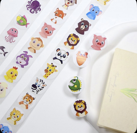 Набор наклеек в рулоне «Животные»