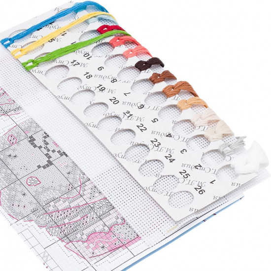 Набор для вышивания на пластиковой канве «Пасхальный кулич»