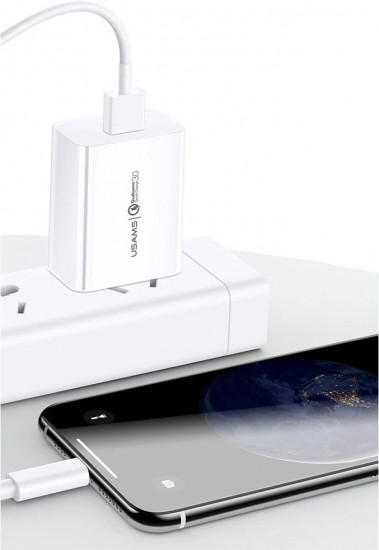 СЗУ USAMS T22 US-CC083 3A 18W QC3.0 1xUSB порт