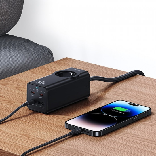 СЗУ настольное USAMS CC225 67W 1xUSB+3xType-C+1xEU порты