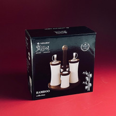 Набор солонок и бутылок для масла и уксуса на подставке «Tropical» - Фото 1