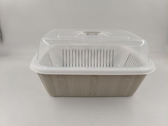 Хлебница с крышкой и корзиной