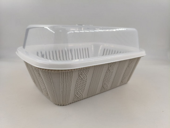 Хлебница с крышкой и корзиной