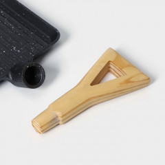 Сковорода на деревянной подставке «Лопата» - Фото 7