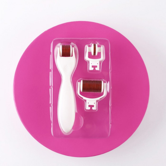 Массажер-мезороллер со сменными насадками