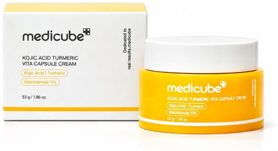 Осветляющий капсульный крем с койевой кислотой «Medicube Kojic Acid Turmeric»