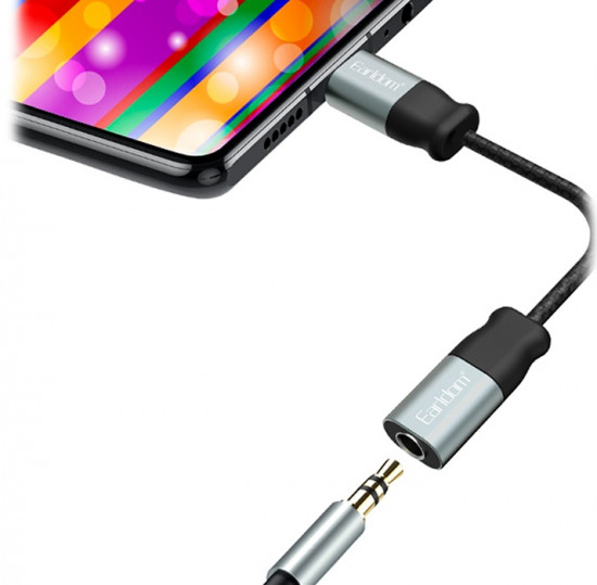 Кабель-переходник Earldom ET-OT50 Jack 3.5mm (F) на Lightning (M)
