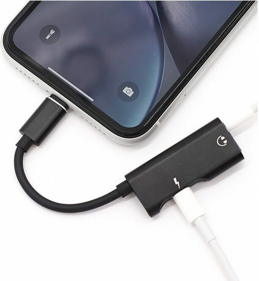 Кабель-переходник Earldom ET-OT52 Lightning(F)+Jack 3.5mm(F) на Lightning(M)