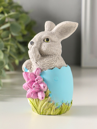 Фигурка «Заяц пасхальный с букетом»