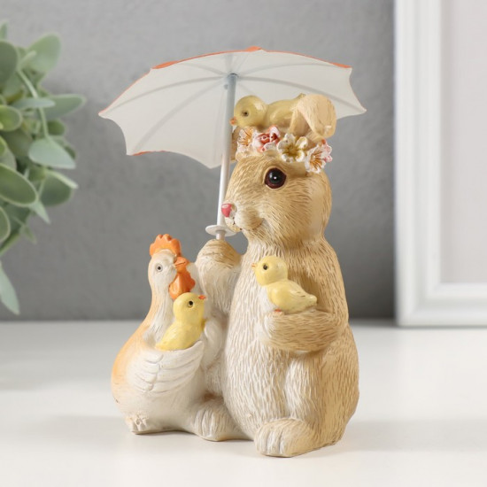 Фигурка «Встреча на Пасху под зонтиком»