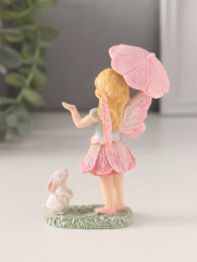 Фигурка «Девочка-фея под зонтиком с кроликом» - Фото 3