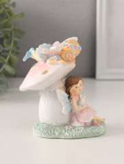 Фигурка «Девочки-феи с грибочком и кроликом» - Фото 1