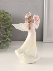 Фигурка «Девушка-ангел в нежно-розовом платье, с букетом незабудок» - Фото 1