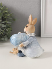 Фигурка «Зайка в шляпке и дождевике: с птичкой» - Фото 2