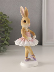 Фигурка «Зайка-балерина в бело-розовой пачке» - Фото 1