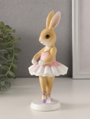 Фигурка «Зайка-балерина в бело-розовой пачке» - Фото 3