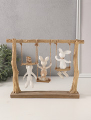 Фигурка «Зайчата: три друга на качелях» - Фото 2