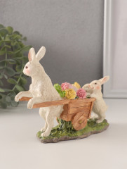 Фигурка «Кролики везут тележку с капустой» - Фото 4