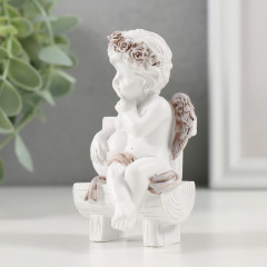 Фигурка «Милый ангелочек на скамье с сердцем» - Фото 3