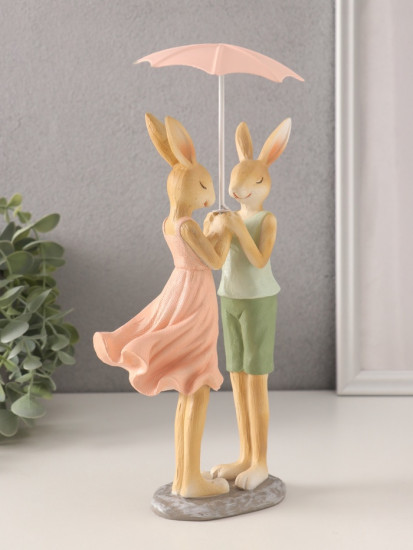 Фигурка «Романтика. Кролики под зонтом»
