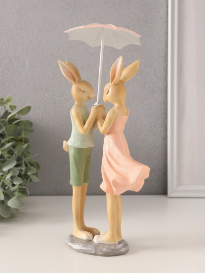 Фигурка «Романтика. Кролики под зонтом»