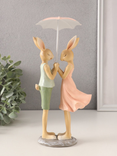 Фигурка «Романтика. Кролики под зонтом»