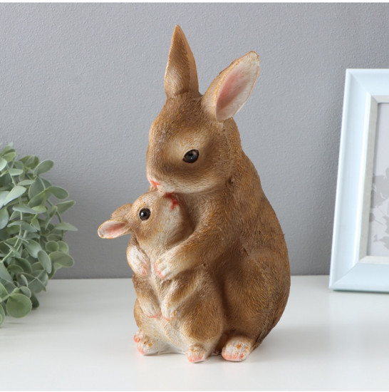 Фигурка «Зайчиха с зайчонком»