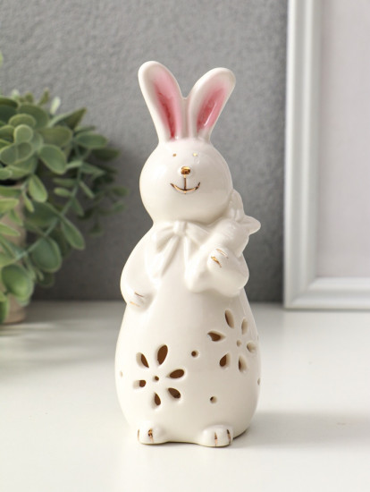 Фигурка светящаяся «Зайка с морковкой»