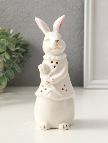 Фигурка светящаяся «Зайка с тюльпаном»