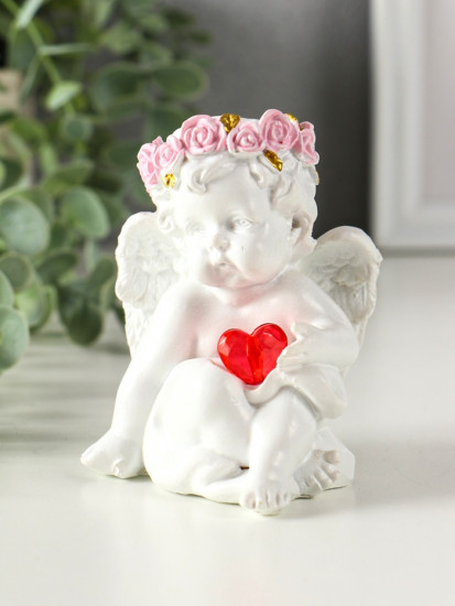 Фигурка светящаяся «Ангел - воздушный поцелуй в форме сердца»