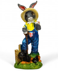 Фигура «Зайчик дачник с бабочкой» - Фото 4