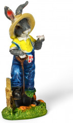 Фигура «Зайчик дачник с бабочкой» - Фото 5
