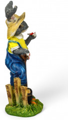 Фигура «Зайчик дачник с бабочкой» - Фото 6