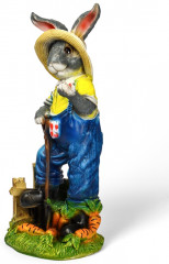 Фигура «Зайчик дачник с бабочкой» - Фото 9