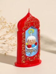 Свеча декоративная «Пасхальная свеча с куличиком» - Фото 1