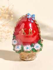 Свеча декоративная «Пасхальное яйцо в корзинке» - Фото 5