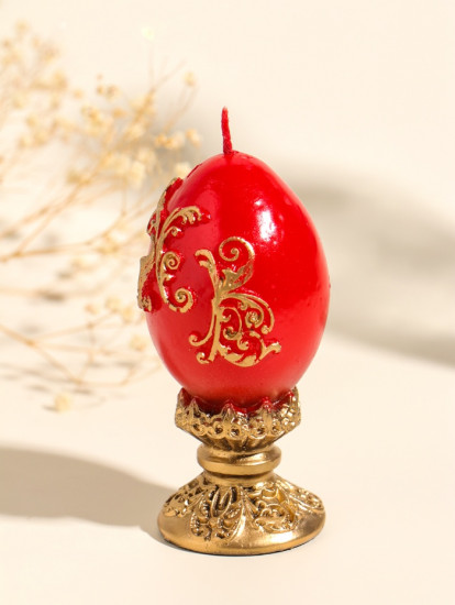 Свеча декоративная «Пасхальное яйцо вензельное»