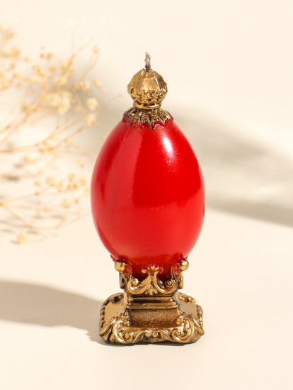 Свеча декоративная «Пасхальное яйцо на подставке»