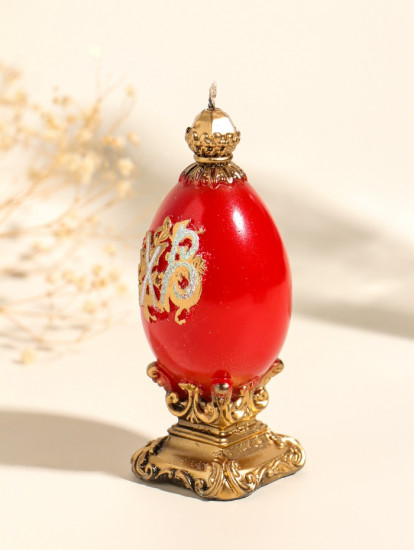 Свеча декоративная «Пасхальное яйцо на подставке»