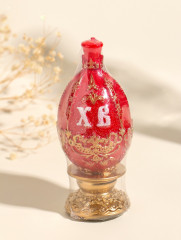 Свеча декоративная «Пасхальное яйцо с орнаментом» - Фото 5