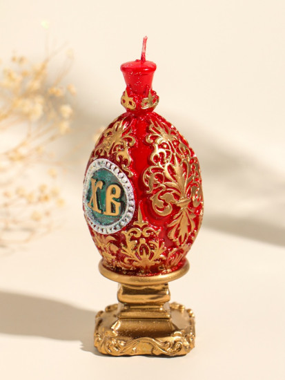 Свеча декоративная «Пасхальное яйцо с орнаментом»