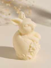 Свеча пасхальная «Заяц с цветами» - Фото 1