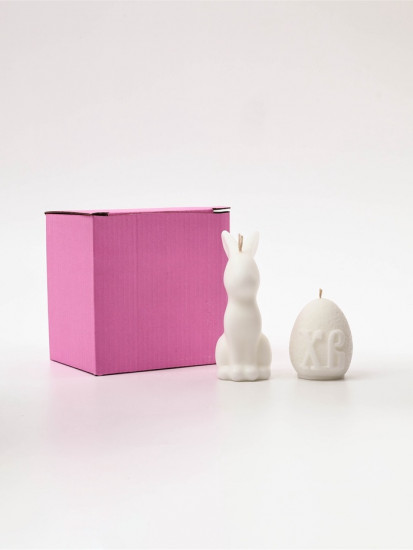 Набор свечей «Пасхальный кролик и яйцо»