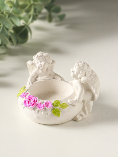 Подсвечник «Ангелы с цветами»