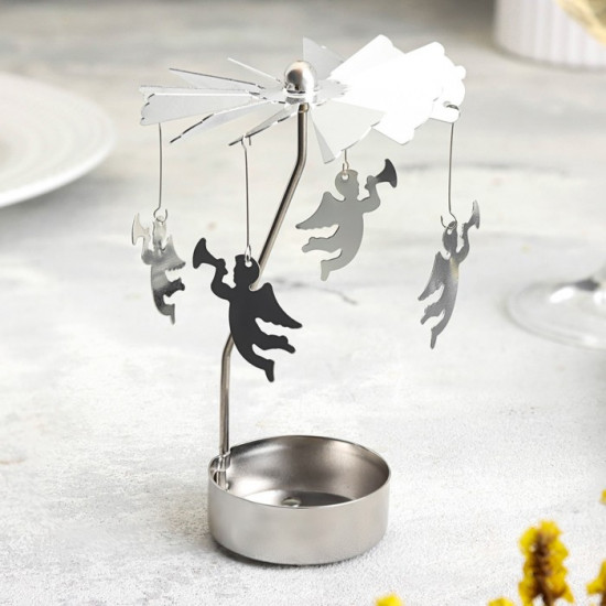 Подсвечник «Карусель вращающаяся с ангелами»